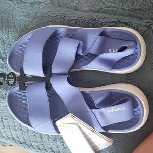 Crocs periwinkle sandals